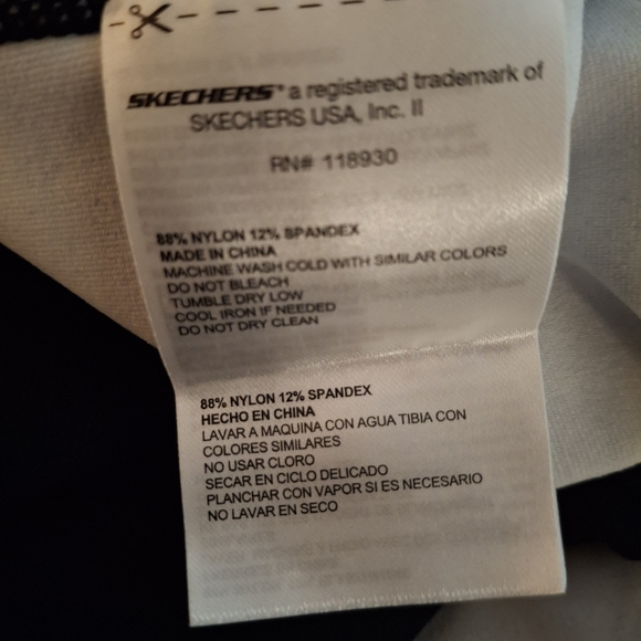 Skechers Los Angeles Women's Black and Purple Floral Leggings - Picture 6 of 7